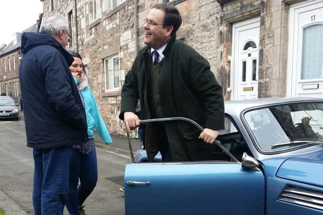 Paul Laidlaw, from BBC's Antiques Road Trip, in Wooler. Picture by Olwen Foggon