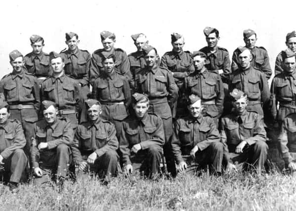 Home Guard, Newham, Elford, Chathill area. Top left: ? Dixon, Thomas Hogg. Bottom left: ? Duncan, Adam Pyle. Front row: ? Grey.