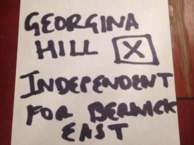 A picture posted on Georgina Hill's Facebook page.
