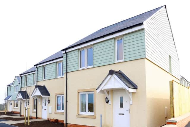 The new affordable homes in Embleton.