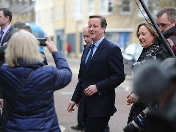 Prime Minister David Cameron in Alnwick last year.