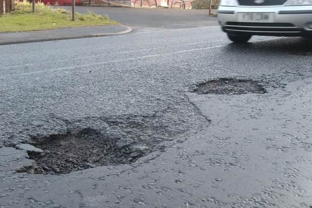 The council is to receive around 1.2million towards pothole repairs over the next financial year.