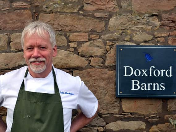 Chef John Blackmore at Doxford Barns wedding venue.