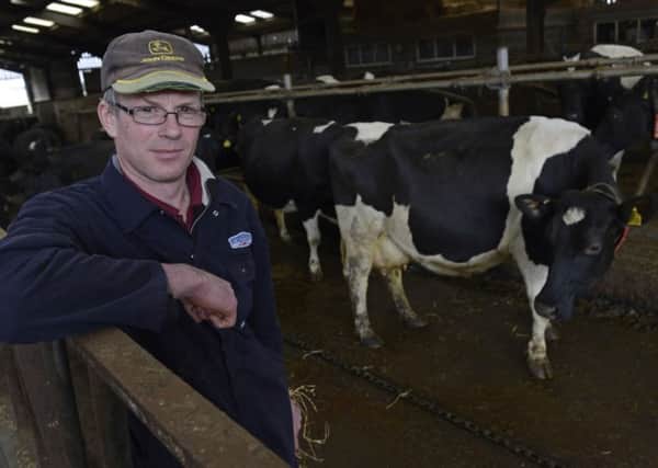 Milk producer Alan Conway at Hauxley Farm.
 Picture by Jane Coltman