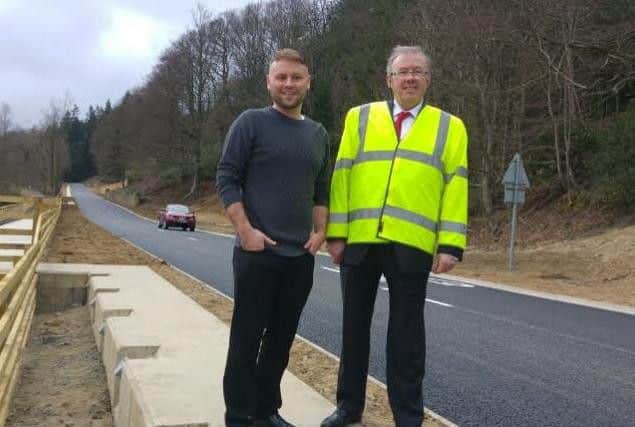 Landslip road in Northumberland is reopen