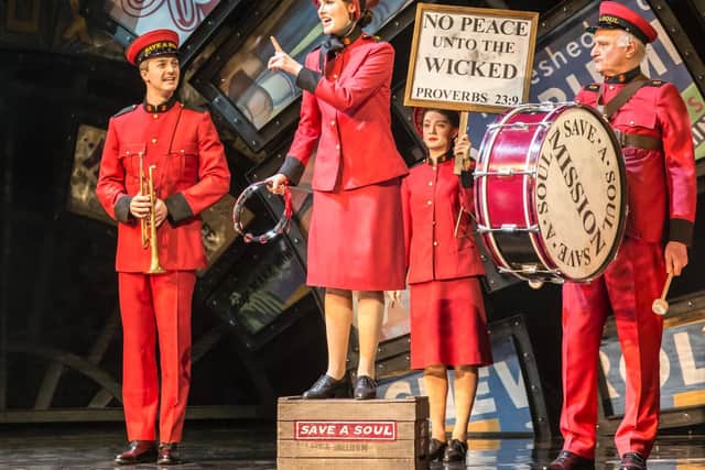 Save a Soul Mission in Guys and Dolls at Newcastle Theatre Royal.