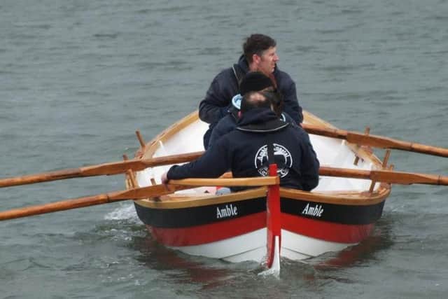 Coquet Venture is rowed by members of Amble Coastal Rowing Club.