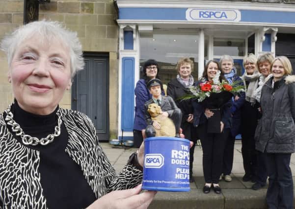 May Allan is retiring from the RSPCA shop in Alnwick.
Picture by Jane Coltman