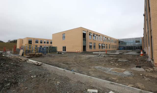 Progress on the new Duchesss Community High School.