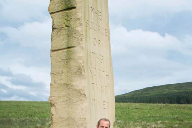 Robson started his journey near the Scottish Border at Deadwater Fell and visited a massive sandstone block that marks the source of the North Tyne.