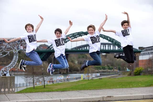 Billy Elliot the musical arrives to Sunderland. The four Billy Elliots on the UK tour: Haydn May, Matthew Lyons, Lewis Smallman and Adam Abbou. Picture by Stu Norton