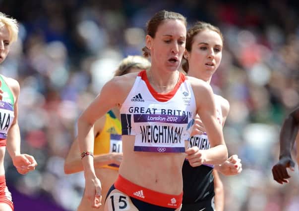 Great Britain's Laura Weightman in action during the women's 1500m heats at the Olympic Stadium, London. Picture by Tony Marshall/PA