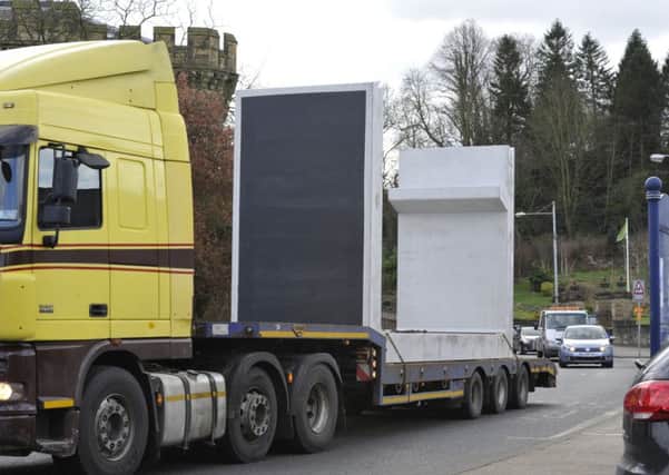 A delivery for the Morpeth Northern Bypass goes through the town. Picture by Jane Coltman