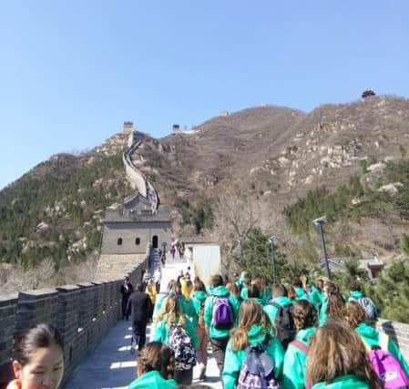 On the Great Wall.