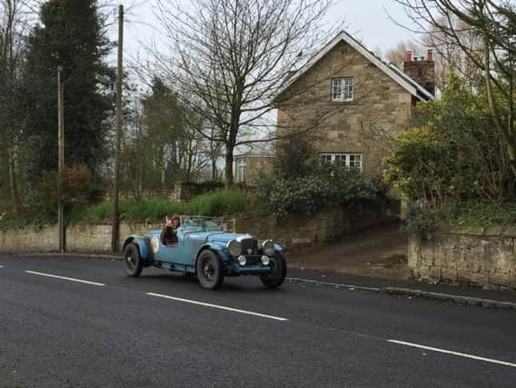 One of the classic cars passing through Longhoughton earlier today. Picture by Caroline Juggins
