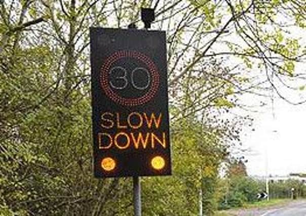 Wooler Parish Council arranged for flashing speed signs to be installed at the entrances to the village, but they do not work well.