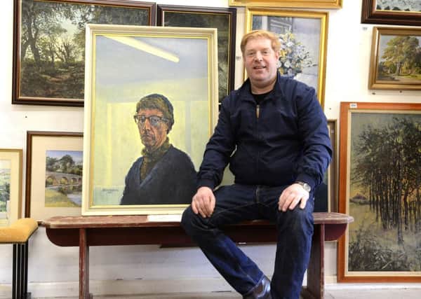 Nigel Blagburn at Alnwick Auctions is selling work by the late artist Malcolm Gleghorn. Picture by Jane Coltman