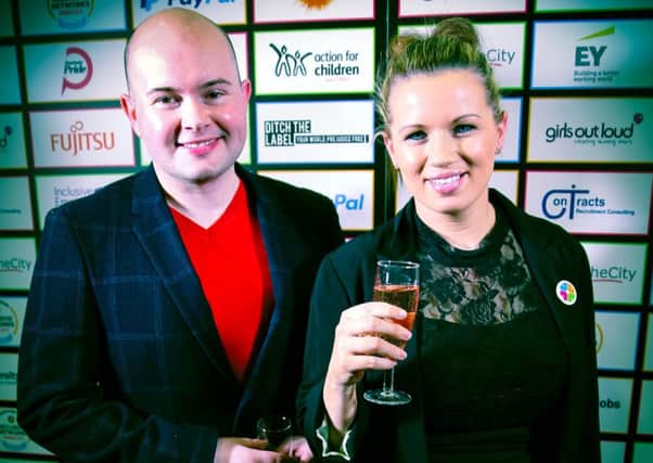 Thomas Anderson and his sister Jodene at the 2015 Inclusive Networks Awards.