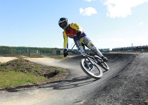 Jack Watson, HPV World Champion, did the inaugural ride on the new BMX track at Morpeth Road Primary in Blyth.