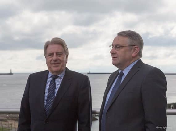 Tourism Minister David Evennett during his visit to North Tyneside, with Tynemouth MP Alan Campbell. Picture by Alison Spedding