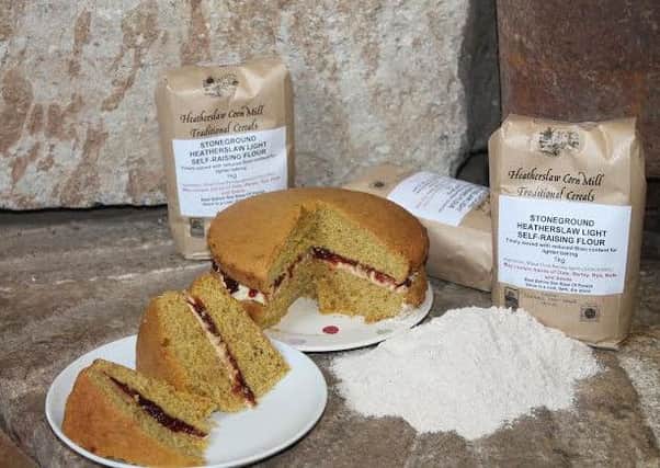 A Victoria sponge cake made with the new Heatherslaw Light stoneground flour.
