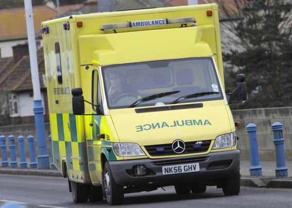 An ambulance in Berwick.