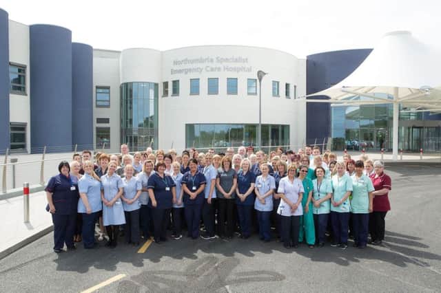 Staff at the Northumbria Specialist Emergency Care Hospital in Cramlington.