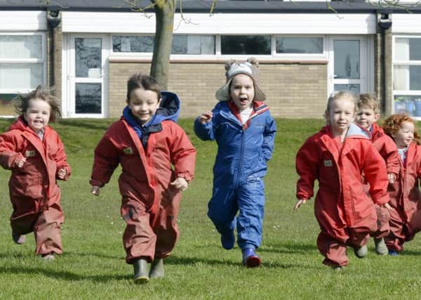 Children having fun at the Acorns Pre-School at Warkworth First School. Pictures by Jane Coltman
