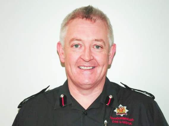 Paul Hedley, who will take over as Northumberland's Chief Fire Officer.