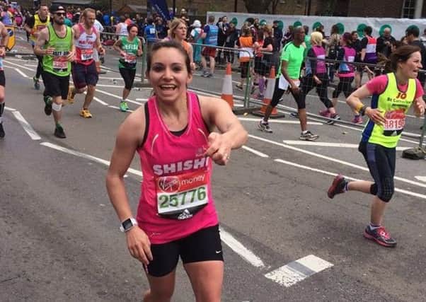 ShiShi Ord tackled the London Marathon in memory of her father and to raise money for HospiceCare North Northumberland.