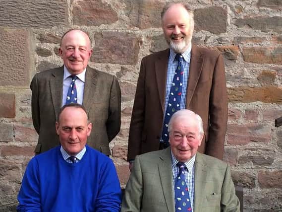 Back Row (left to right) Ronald Barber, Lord James Joicey, Nick Hargreave, Michael Walton.