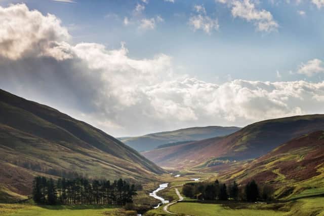 The view down the Coquet Valley towards Barrowburn from Barrow Law. Picture by David Taylor