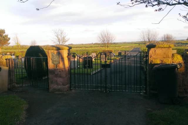 The cemetery in North Sunderland, where the extension was completed just in time.