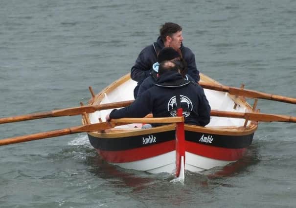Coquet Venture is rowed by members of Amble Coastal Rowing Club.