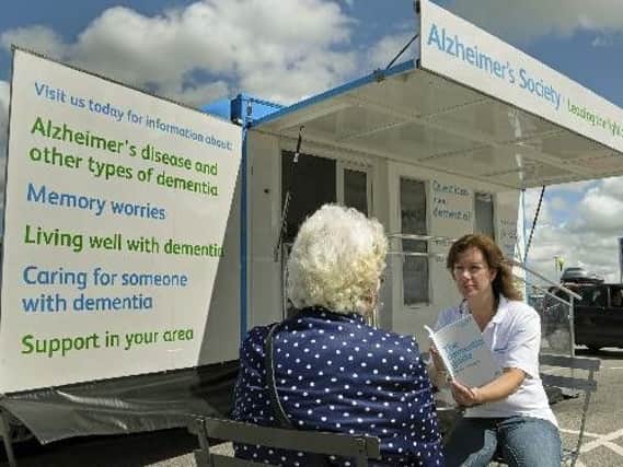Come along to the dementia community roadshow when it is in Alnwick Market Place tomorrow.