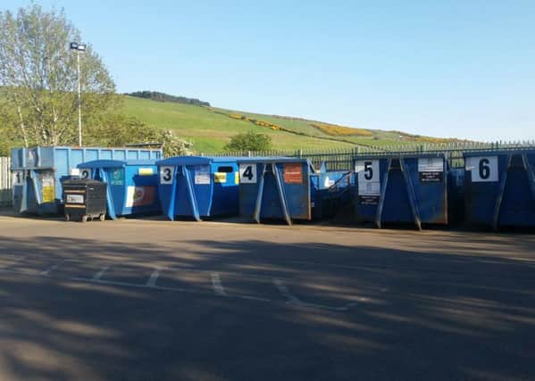 The household waste recovery centre at Wooler.