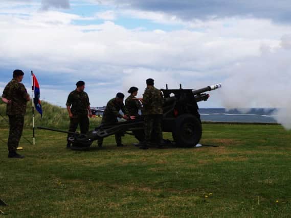 An artillery demonstration. Picture by John Tuttiett