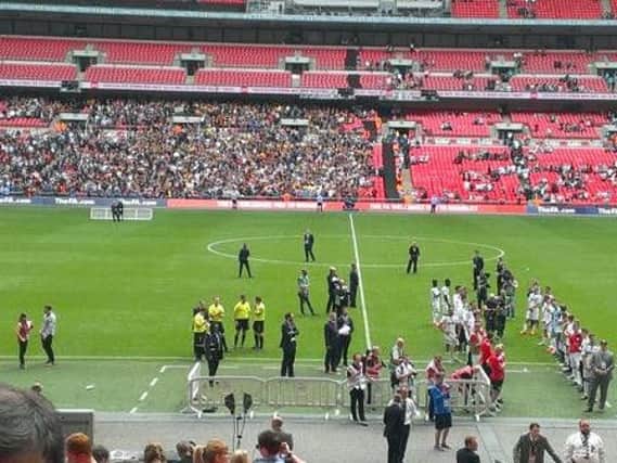 Fantastic support for Morpeth Town at Wembley.