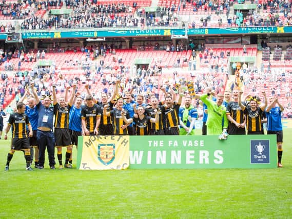 FA Vase winners Morpeth Town. Picture by Chris Chambers