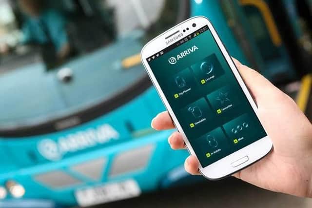 The Arriva mobile-phone app.