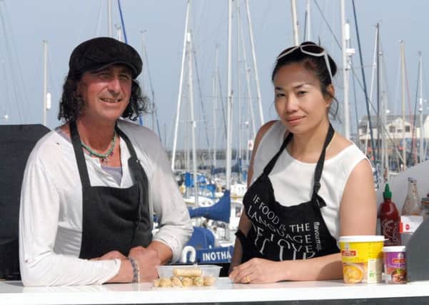 James Forsyth and Anna Ireland of Amble Grill Topia.