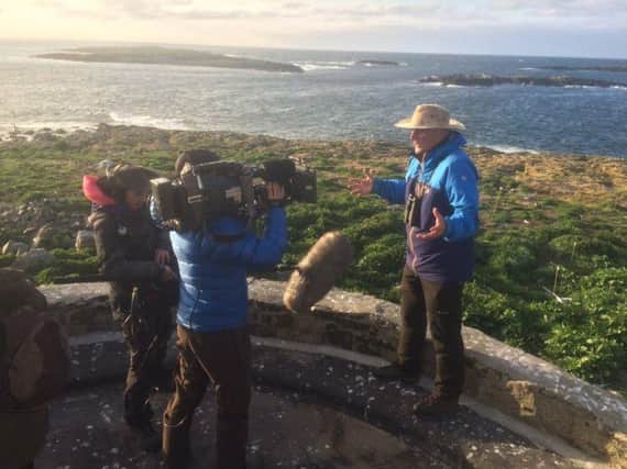 Behind the scenes with the BBC Springwatch crew on the Farne Islands. Picture National Trust
