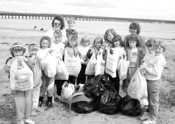 Remember when from 25 years ago, Amble Brownies beach clean up
