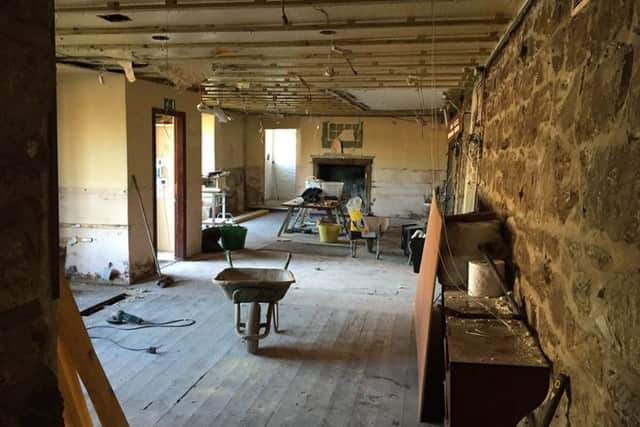 About 80 per cent of the building has been stripped back to its skeleton, including the section that will be the new bar and dining area.