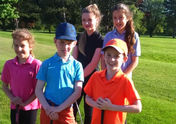 Five of the Morpeth Golf Club juniors who took part in the England Golf tour competition.