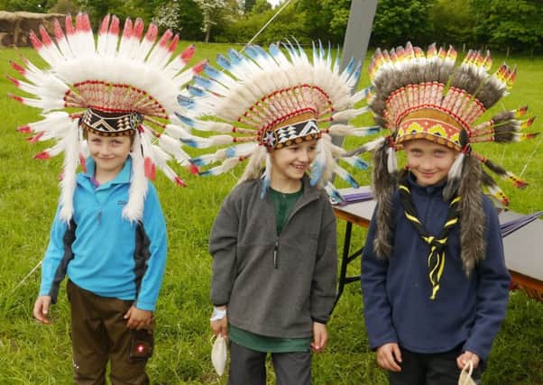 Youngsters have fun at the Northumberland Scouts' Wild West-themed camp.
