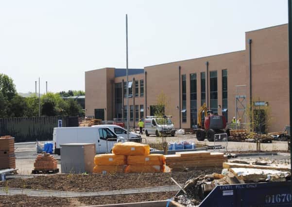 The new Duchess's Community High School takes shape on the Greensfield site in Alnwick.