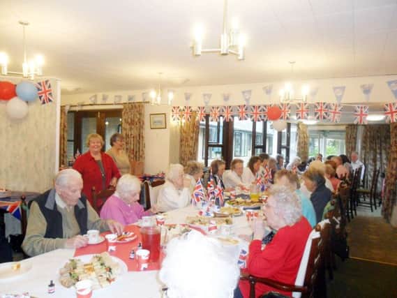 Abbeyfield Care Home held a celebration for the Queen's 90th birthday.