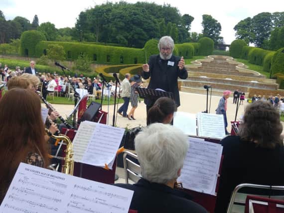 Alnwick Playhouse Concert Band performing at the event. Picture by Jane Coltman