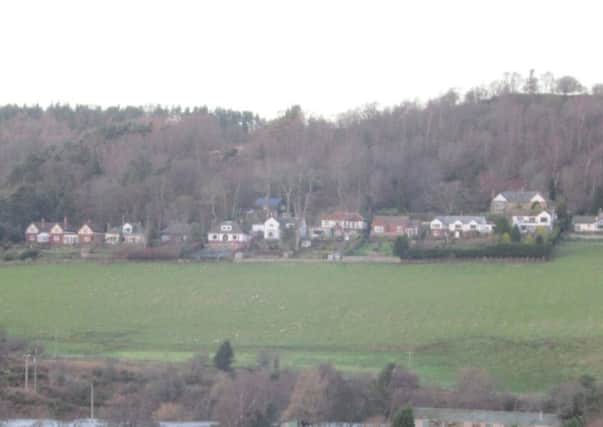 Looking across to Hillside West, Rothbury, where the new homes are proposed. Picture by Mary Scott
